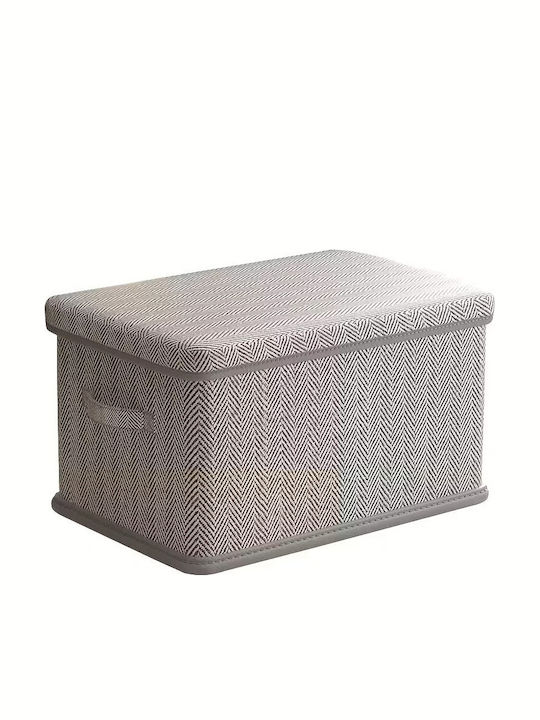 Cutie de Depozitare pentru Copii Pliabilă din Țesătură Gri 36x25x20cm