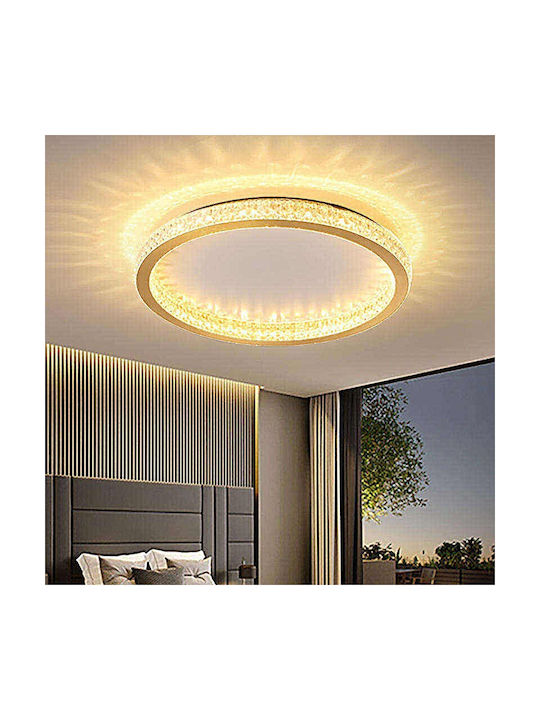 Home Lighting Gold Πλαφονιέρα Οροφής Χρυσή με Ενσωματωμένο LED