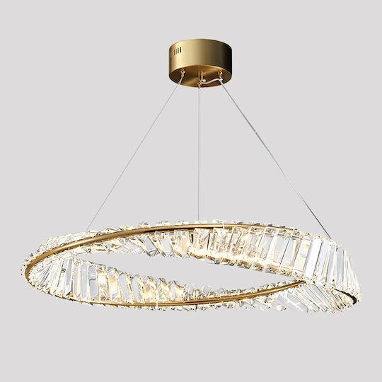 Home Lighting Ovela Πλαφονιέρα Οροφής 60εκ. Χρυσή με Ενσωματωμένο LED και Τηλεχειριστήριο
