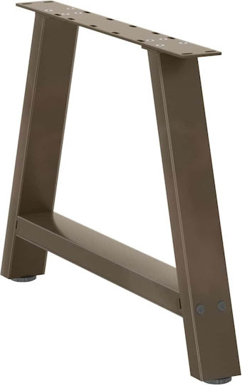 vidaXL Metallisches Möbelbein 2 Stück 60x42cm Rosa
