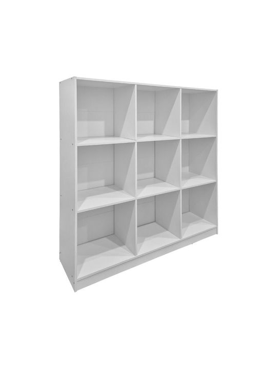 Библиотека Gridea Бяла 119.5x30x121см