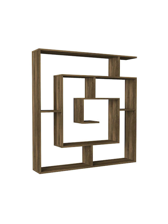Bibliothek Ithaki Braun 125x22x130cm