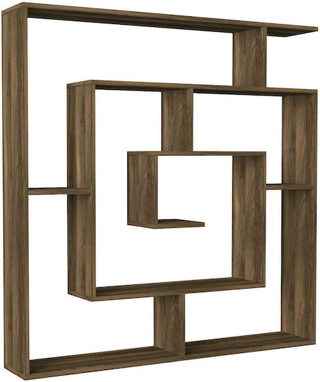 Bookcase Ithaki Brown 125x22x130cm