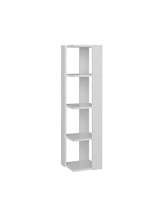 Bibliotecă Colț Venita Albă 31.3x33x120cm