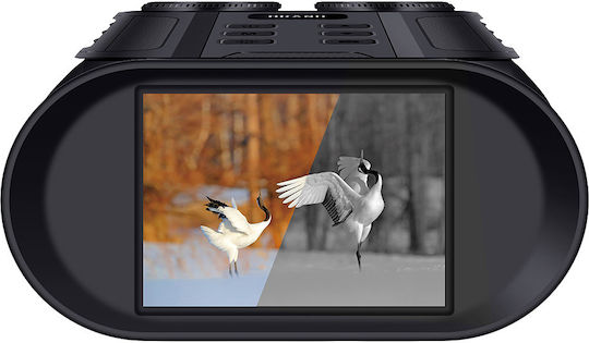 Lenco Digital Nite Vision Binoculars 2k Zoom 8x 2.4-inch Screen 2500mah Battery Black