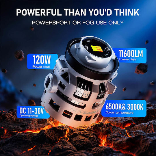 NovSight Λάμπα Αυτοκινήτου & Μοτοσυκλέτας T16 Canbus LED 6500K Ψυχρό Λευκό 12-24V 120W