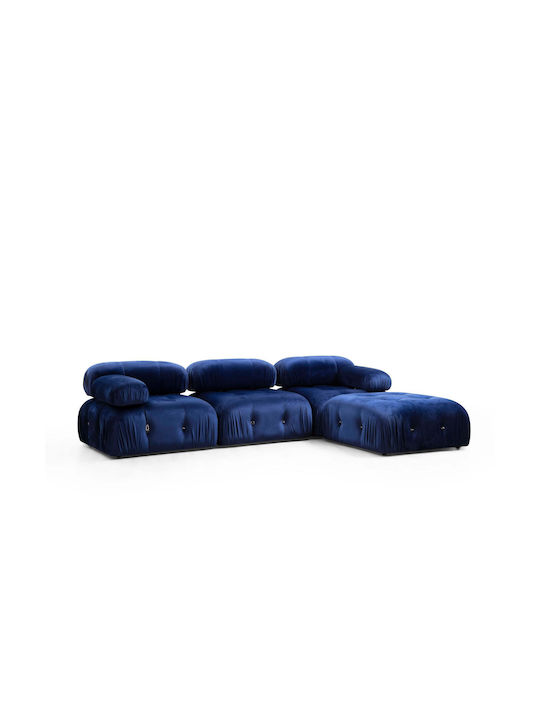 Bubble Ecke Sofa mit Umkehrbarer Ecke Blau 288x190x75cm