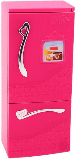 Doll Kitchen Set Refrigerator Oven Accessories Pink