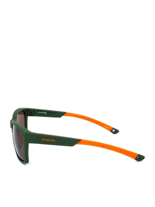 Lotto Unisex Sunglasses with Black Frame and Black Lens LS1011