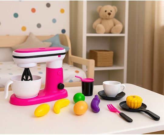 Robot Kitchen Toy Blender Children Accessories Fruits Pink