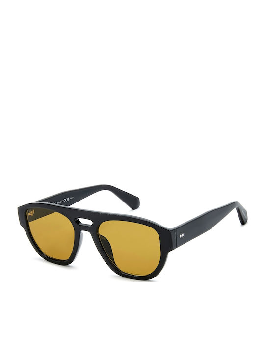 Prive Revaux Unisex Sunglasses With Black Horn-Rimmed Frame And Black Lens PR3011/G/S 71C/HO