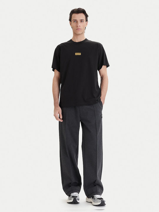 Short Sleeve Black Blouse
