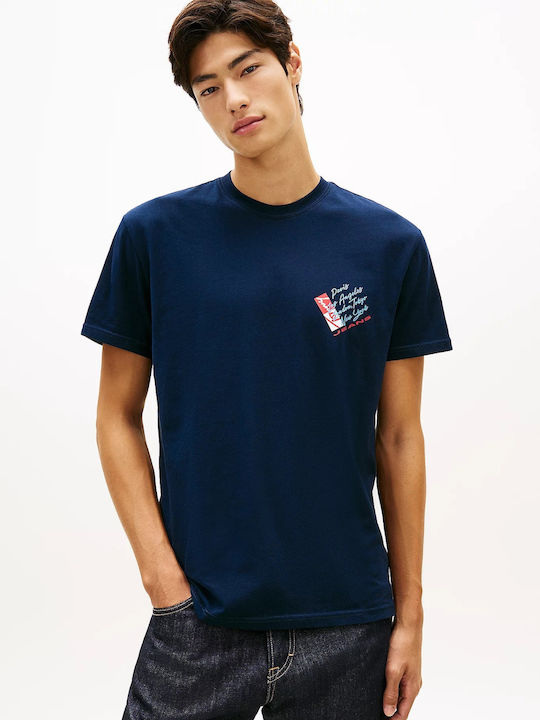 Tommy Hilfiger Tjm Kurzarm T-Shirt Blau Tommy Hilfiger Tjm Kurzarm T-Shirt Blau