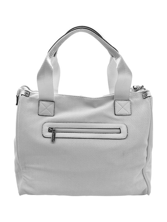 Fabric Women's Shoulder Bag White