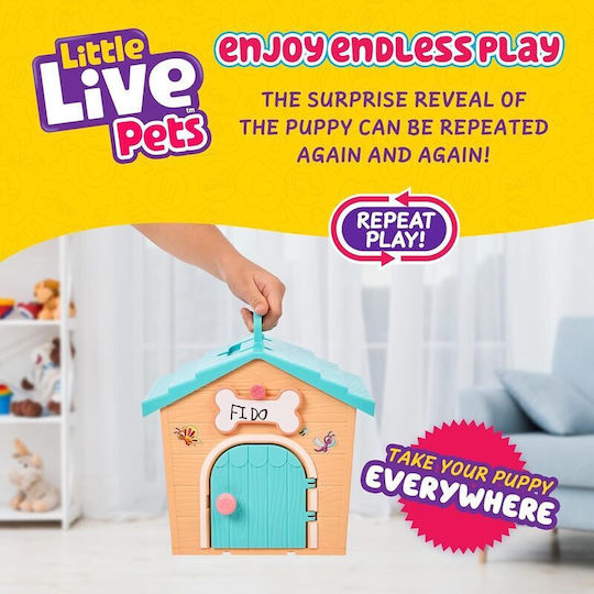 Giochi Preziosi Little Live Pets Light Blue Little House with Surprise Puppy for 5+ Years (Miscellaneous Designs)