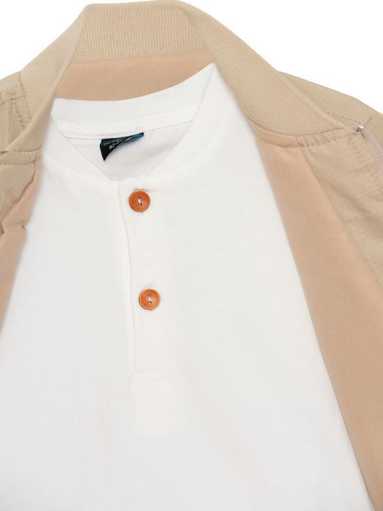 Sommer Kinderbekleidungsset 3 Stück Braun