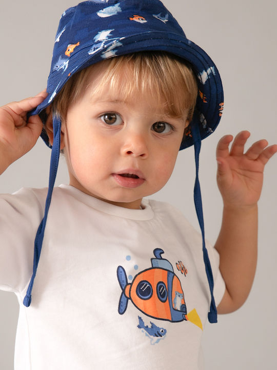 Kinderbekleidungsset mit Shorts Sommer 3 Stück Weiß Blau