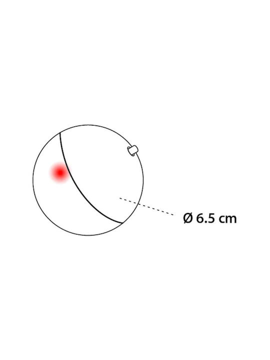 Flamingo Katzenspielzeug Elektronische Magische Kugel 6,5cm Blau