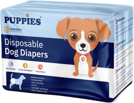Puppies Βρακάκι Σκύλου Large 12τμχ