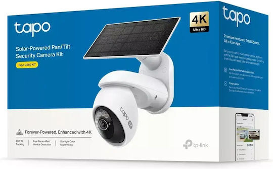 TP-LINK Tapo C660 Kit IP Камера За Видеонаблюдение 4K Водоустойчива На Батерии
