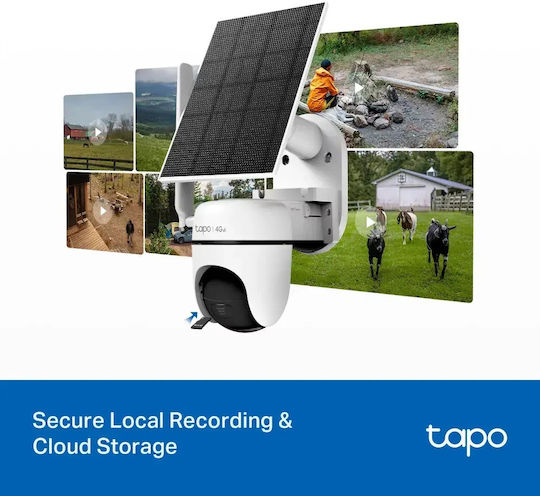 TP-LINK Tapo C615G KIT v1 IP Surveillance Camera 4G Full HD+ 3MP Waterproof Battery Powered with Two-Way Communication and 4mm Lens