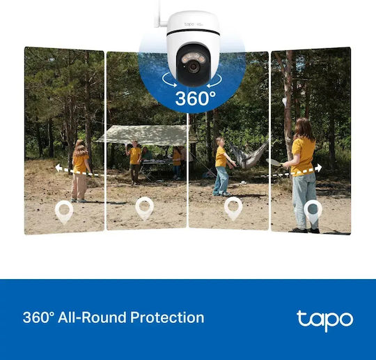 TP-LINK Tapo C615G KIT v1 IP Surveillance Camera 4G Full HD+ 3MP Waterproof Battery Powered with Two-Way Communication and 4mm Lens