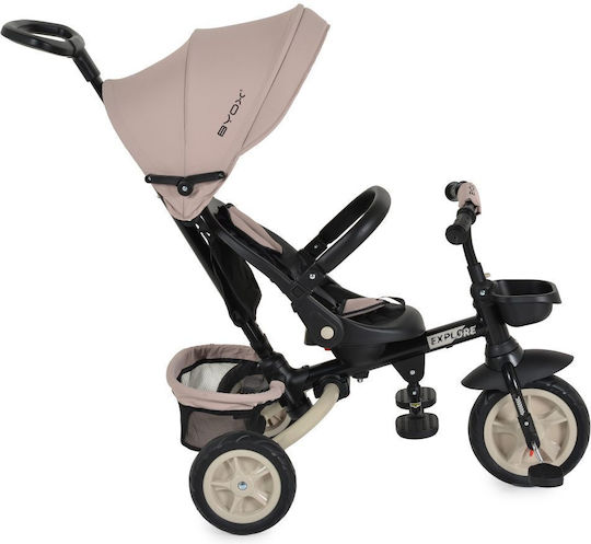 Byox Explore Foldable with Parental Handle for 12 Months Beige