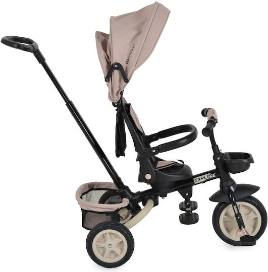 Byox Explore Foldable with Parental Handle for 12 Months Beige