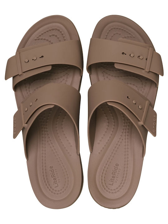 Brooklyn Γυναικεία Σανδάλια Flatforms Καφέ