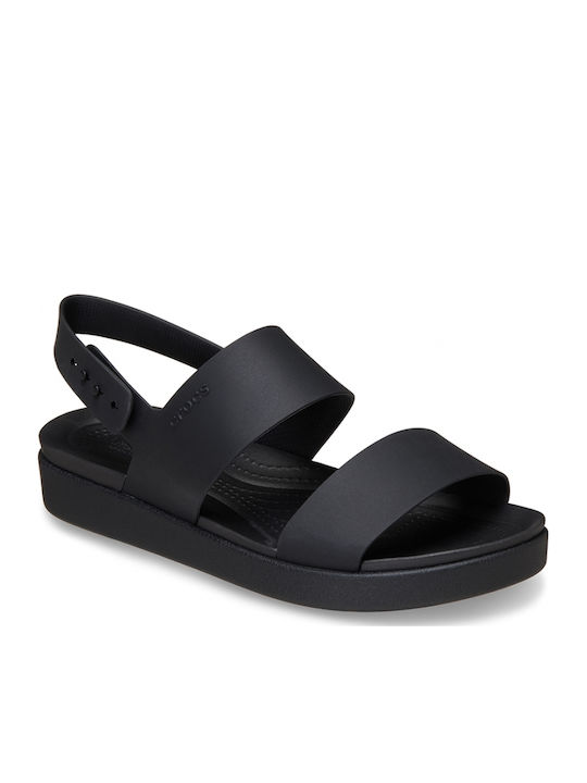 Brooklyn Γυναικεία Ανατομικά Σανδάλια Flatforms Μαύρα
