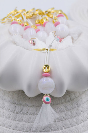 Kymi Amulet De Botez Breloc Alb 50 Buc