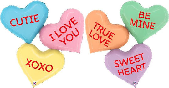 37" Balloon Heart Heart Messages