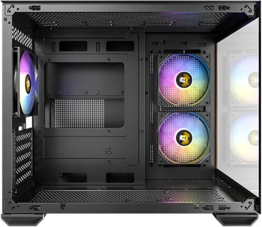 Antec CX600M RGB Геймърско бюро Мини кула Компютърна кутия със страничен прозорец Черен