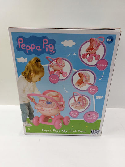 Clementoni Puppen Kinderwagen für Peppa Schwein
