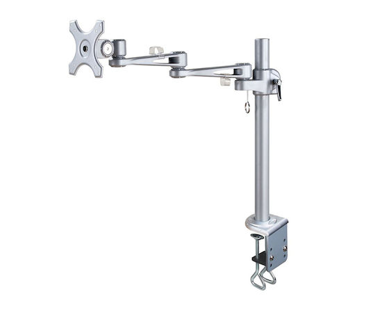 Neomounts Stand Desk Mounted Monitor up to 30" with Arm Silver (FPMA-D935POLE70)