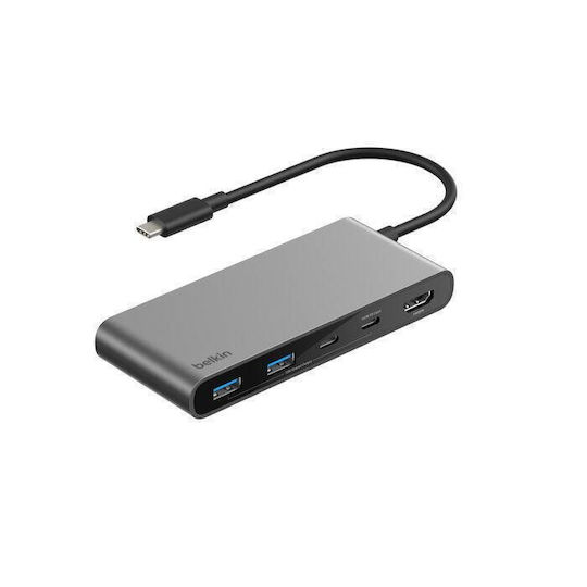 Belkin Connect USB-C Docking Station With HDMI Gray