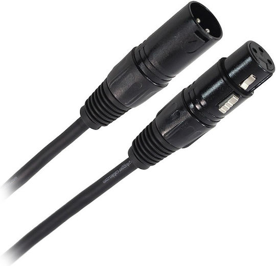 Plugger Kabel XLR-Stecker - XLR-Buchse Schwarz 3m PLUCABDXF3XM33M00EAS