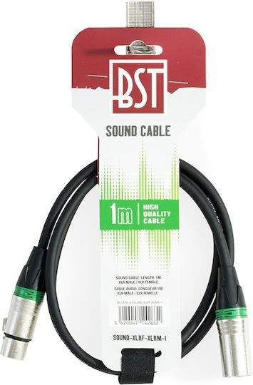Professional Audio Cable XLR Male XLR Female 1m 18-5591 BST