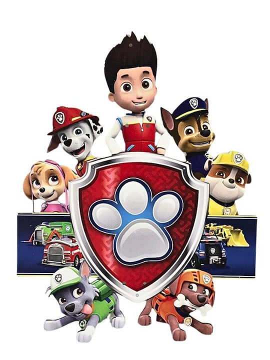 Handmade Scented Candle Boy Wooden Back Paw Patrol
