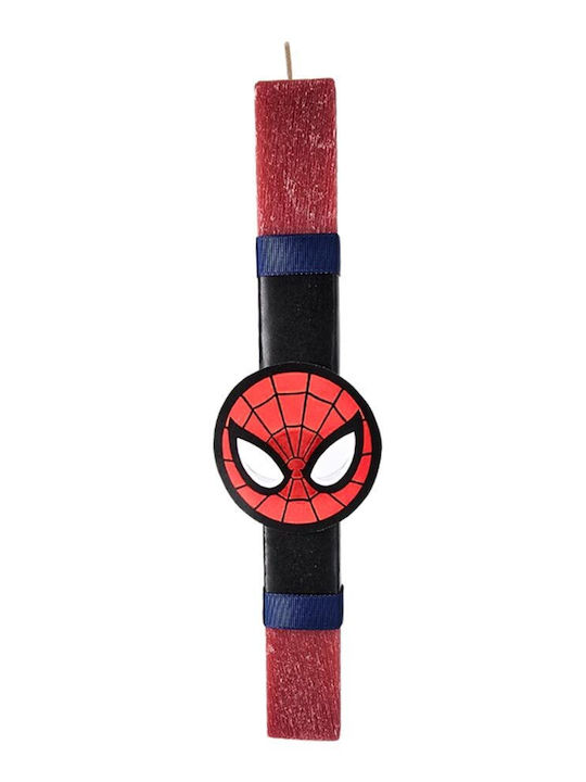 Handgefertigte Beduftete Osterkerze Für Jungen Rucksack Spiderman