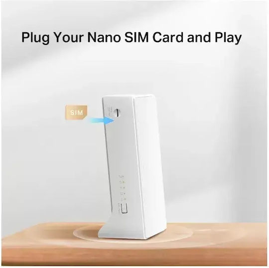 Mercusys MB112-4G v1 Ασύρματο 4G Router Wi‑Fi 4 με 2 Θύρες