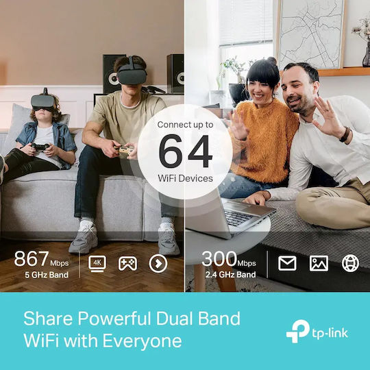 TP-LINK Archer MR600 v1 Tragbarer 4G Router Wi‑Fi 5 mit 4 Anschlüssen