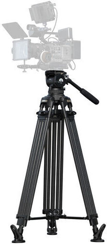 SmallRig SmallRig Carbonfaser Fotografie- & Videostative mit Einfaches Fußbett mit Integrierter Kopf 3-Wege und Maximalbelastung 5kg
