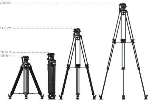 SmallRig SmallRig Carbonfaser Fotografie- & Videostative mit Einfaches Fußbett mit Integrierter Kopf 3-Wege und Maximalbelastung 5kg
