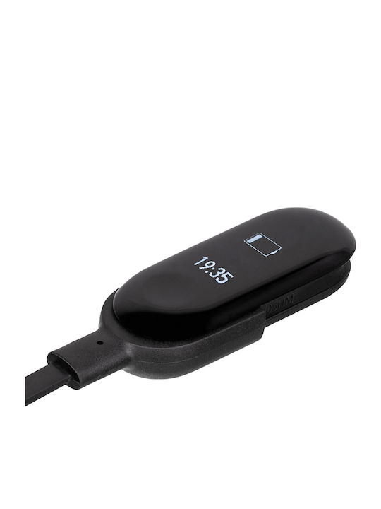 Akyga AK-SW-12 Charging Cable Ladegerät für Mi Band 3/Mi Smart Band 4 Schwarzς
