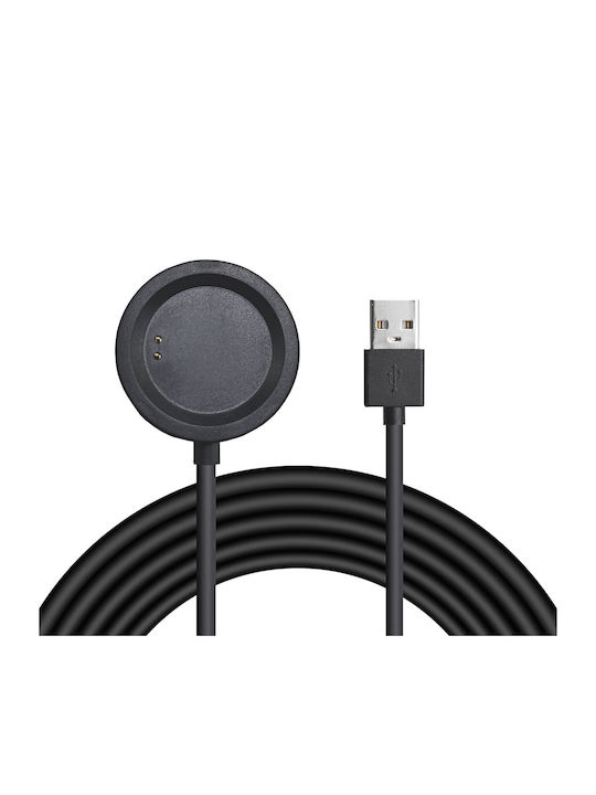 Akyga Charging Cable Φορτιστής για OnePlus Watch Μαύρος