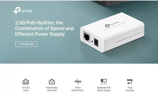Διαχωριστής Tpl Poe+ Tl-pd30g-m2