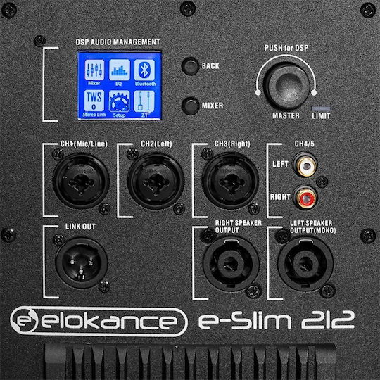 Elokance ESLIM212 Autoîntăritor Subwoofer PA 800W 12"