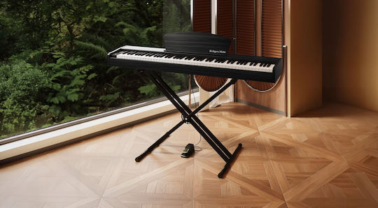 Kruger & Matz Electric Stage Piano KMDP-45-BK with 88 Weighted Keys Black