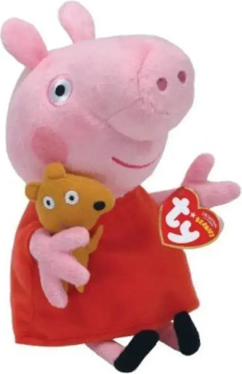 TY Λούτρινο Peppa Pig Beanie Boos Reg για 3+ Ετών 15 εκ.